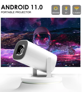 TOPSION Android 11 Projector 720P Smart Mini Portable Projector with WiFi6 and Bluetooth Home Theater Outdoor Portable Projector