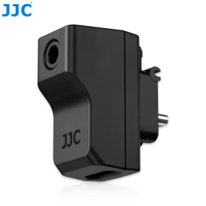 JJC Mic Audio Adapter for Insta 360 X4 External Microphones Type-C 3.5mm Audio Ports Compatible with Insta 360 X4 Mic Adapter