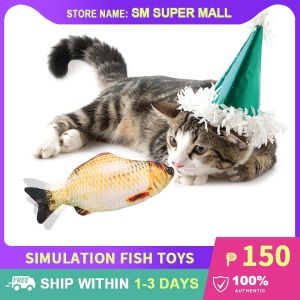 【Interactive Toys】Simulation Fish Toys USB Charging Electric Floppy Wagging Fish for Kids Early Education Learning Also for Cats Pet