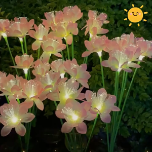 Mishilei  ไฟตกแต่ง Solar lights โซล่าเซลล์ ดอกไม้ กันน้ำ ประหยัดไฟมาก การตกแต่งสวน การตกแต่งวันหยุด