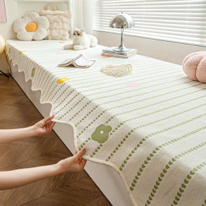 Yem | Beige Style Chenille Window Pad Non-slip Cushion Cover
