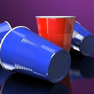 50pcs/Set Party Cups Double-Walled Plastic Cups Beer And Table Tennis Cups Colorful Party Plastic Cup