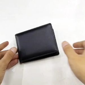 Dompet Mini Pria 100% Kulit Lipat Mini Kecil Tipis