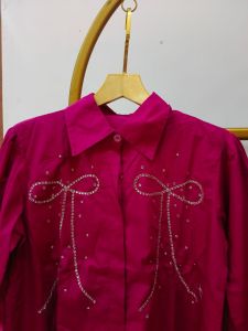 CEISHA KEMEJA KATUN WANITA PAYET