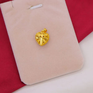 Gold Plated Sand Gold Pendant Womens Fashion Jewelry Butterfly Knot Single Piece No Chain Simulated 18K Yellow Gold