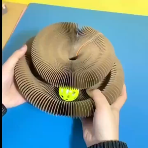 Cat Scratching Board Cat Magnetic Spinning Ball Toy Cat Self-funny Scratcher Toy Cat Interactive Toys Pet Toy猫抓板