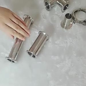 Ống Nối Nhanh Bằng Thép Không Gỉ 304 Tri Clamp Clover Cấp Thực Phẩm Dùng Trong Chăm Sóc Sức Khỏe Đường Kính Ngoài 19-102 Chiều Dài 102 Dùng Cho Ứng Dụng DWV