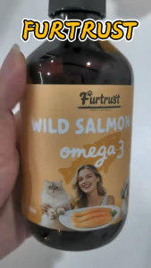 Furtrust 100% Wild Salmon Fish Oil with Omega 3 for Dogs & Cats for Skin and Hair & Immune System