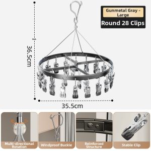 youqin | Multiple Clips Scratch Free Aluminum Socks Drying Rack