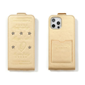 เคสโทรศัพท์มือถือหนังสไตล์ย้อนยุค Magisaid Original พร้อมกระเป๋าใส่บัตร สีทองและสีเงิน ป้องกันการตกหล่นสำหรับ Apple