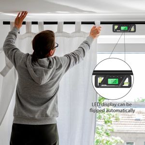 Magnetic Base LCD Display Digital Protractor Level Meter HW300 Inclinometer Angle Measuring Inclinometer 90/180° Goniometer