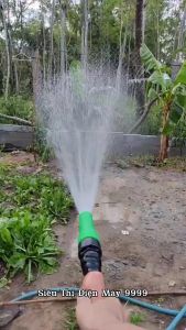 Đầu vòi tưới cây tăng áp lực nước mini Vòi xịt nước tăng áp đa năng tưới cây rửa xe 27 - 34 Nối trực tiếp ống dây hoặc máy bơm