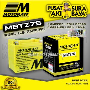 OFFICIAL MOTOBATT GEL MBTZ7S 6.5 AH ORIGINAL AKI MOTOR HONDA SCOOPY ISS VARIO 150 SUPRA GTR 150