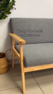 F&F : Lazzo 382 sofa muji style /sofa kayu /sofa 3 seater /sofa 2 seater /sofa murah