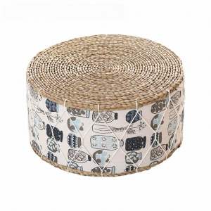 เบาะรองนั่งสานด้วยหญ้า สไตล์ญี่ปุ่น สำหรับบ้าน หน้าต่าง พื้นห้อง มีหลายสีให้เลือก