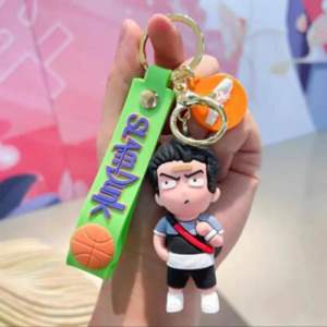 Gantungan Kunci Motif Slam Dunk Anime Bola Basket Keychain 3D Anime Basket Ball