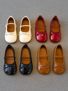 Kids Leather Shoes Girl Soft Soled Princess Shoes British Style Baby Shoes 2024 Spring & Fall New Arrival Casual Performance Shoes Girl