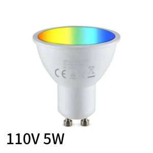 WiFi Thông Minh GU10 Bóng Đèn LED 5W 7W 9W Tuya Tương Thích RGBCW Đèn Điều Khiển Giọng Nói Alexa Google Home Cho Phòng Khách 220V 110V