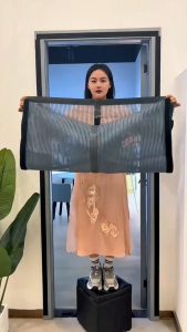 Magnetic Mosquito Screen Door Curtain Auto Closing Full Magnet Anti Insect Fly Bug Proof Fine Mesh No Drill Easy Install Breathable Door Net Pet Friendly Durable Reusable Hands Free Home Bedroom Balcony Kitchen Entrance Malaysia for Doorway