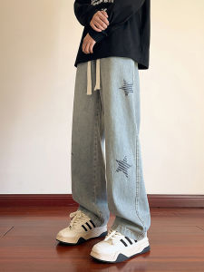 Quần Jeans Ống Rộng Thẳng Cho Thanh Thiếu Niên Quần Dài Mùa Xuân Thu Quần Jeans Denim Thường Ngày Cho Trẻ Trung Quần Dài Cạp Cao