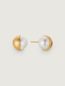 Handmade Imitation Pearl Earrings OUBIYABI Original Design Fresh out Winter 2024 Alloy Plated Silver Gold Womens Jewelry