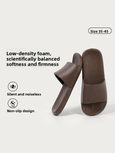 SHIPAILUO | Moka Ladies Summer Indoor EVA Slippers Anti Slip Bathroom Bathing Home Cool Slippers Odor Free Foot Casual Style Flat Heel