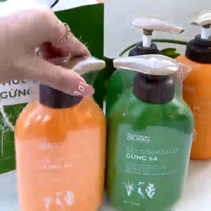 Túi Refill Gel Gội Thảo Dược Gừng Sả 1000g Ngăn Tóc Bết Dầu Cỏ Cây Hoa Lá