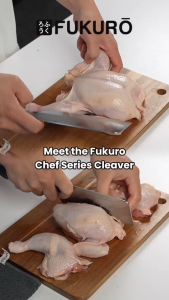 Fukuro Chef Series Cleaver Knife 6.5" / Stainless Steel Knife / Kitchen Utensils / Pisau Pemotong Daging