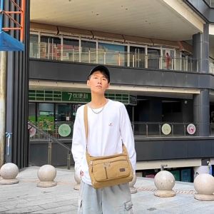 Túi đeo chéo nam vải canvas cao cấp phong cách mới