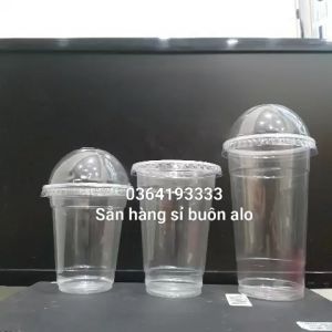 Cốc nhựa dùng một lần 360ml 500ml 700ml 50 cái ly nhựa dập được màng