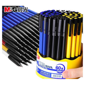 Morning Light round Ball Pen Press Type 0.7mm Office Business Stationery Old Style Medium Oil Pen Bullet Head Red Black Blue Multicolor Oil Pen Core Atom Pen