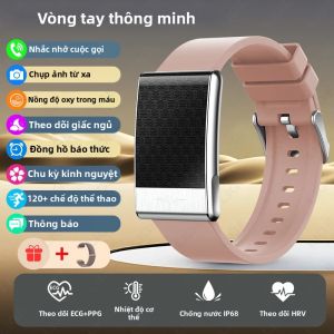 LIGE | Đồng Hồ Thông Minh Theo Dõi Sức Khỏe LIGE Dây Đeo Thể Thao Chống Nước Không Màn Hình Đo Nhịp Tim Điện Tâm Đồ (ECG) Theo Dõi Giấc Ngủ Và Nồng Độ Oxy Trong Máu Dành Cho Nam Và Nữ