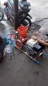 Dudukan Power Sprayer Sanchin Rangka Dudukan Mesin Steam Sancin Cuci Motor Mobil Ps22 Ps30