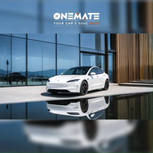 ONEMATE Car Floor Mat Tesla Model Y Juniper/3 Highland/YL (2024-Present) Premium TPE Waterproof Carpet Karpet Kereta