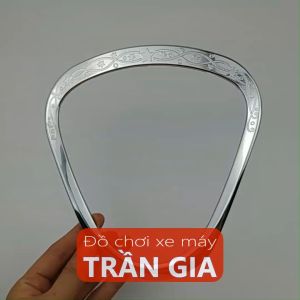 Ốp viền mặt đồng hồ xe Latte năm 2019-2020-2021-2022-2023 xi inox - phụ kiện trang trí Yamaha