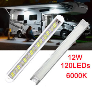 1PC 120LEDs Car Interior Light Bar 12V 24V Dome Light With Switch For Cargo Trailers Trucks Camper Boats RVs Interior Lighting