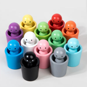 Color Matching Cups Toy for Baby Hand-Eye Coordination and Color Perception