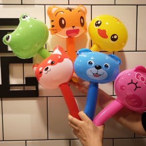 JIXIN | Cute Animal Head Inflatable Handheld Rattle Toy for Infants 0-3 Years Old