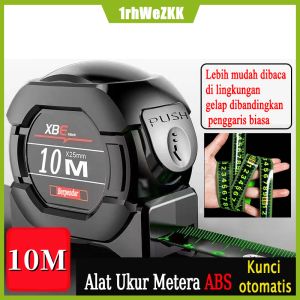 10m Pita Pengukur Kelas Industri Presisi Neon Air Baja Tahan Karat Menebal Penggaris