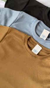 Crop Top Lengan Pendek Basic Crop Tee Wanita Korean Style