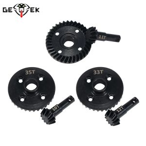1 Set Steel Overdrive Underdrive Axle Differential Gears Ring Pinion for 1/10 RC Crawler Car TRX4 TRX6 Defender Bronco Upgrade