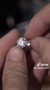 Nhẫn Bạc Nữ S925 Dáng Bông Hoa Rực Rỡ Lung Linh Nhẫn Đeo Tay Cho Bạc Nữ Đính Đá CZ Thiết Kế Sang Trọng - N2879 - Bảo Ngọc Jewelry