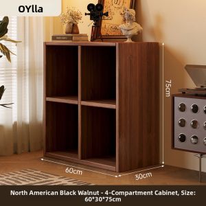 OYIla | Black Walnut Color Freely Combinable Storage Cabinet