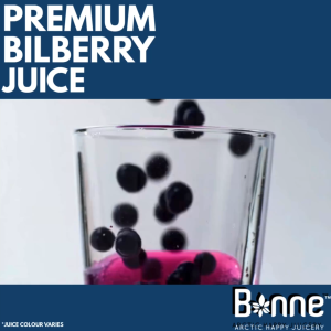 Bonne Finland Wild Bilberry Juice 1L | Antioxidant Finnish Juice | No Preservatives No Artificial Additives Halal