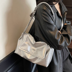 Túi Đeo Chéo Nữ Dung Tích Lớn Mùa Hè 2025 Túi Tote Đơn Giản Đa Năng Dây Xích Túi Đeo Vai Thường Ngày Đi Làm Túi Xách Vuông Mềm