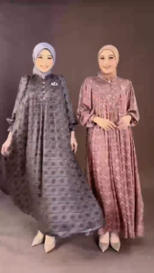 Dress Rayon Lauza Midi Dress Rayon Silky Nadheera Luxury