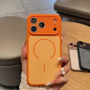 Magnetic Charging Summer Feel Cooling Matte Finish Shockproof Case for iPhone