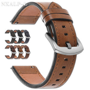 Dây Da 20mm/22mm Dây Đeo Cổ Điển Cho Đồng Hồ Samsung Galaxy Watch 7/6/5/4 40/44mm Gear Band Tương Thích Với Đồng Hồ Huawei Watch GT2 46mm