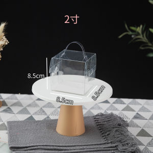 Disposable 4-Inch Birthday Heightening Box Small Cake Box 5 6 6-Inch 8-Inch Popcorn Satchel Transparent Packing Box