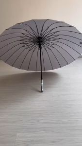 LORDWEY New Color 24k Semi-automatic Simple Anti-riot Large Long-handled Double-person Golf Umbrella